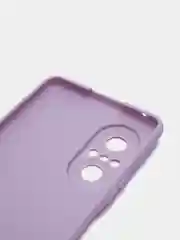 Сиреневый чехол для Huawei Nova 9 SE силиконовый BROSCORP матовый / прозрачный, бортик- защита камер