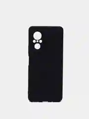 Черный чехол для Huawei Nova 9 SE силиконовый BROSCORP матовый / прозрачный, бортик- защита камер