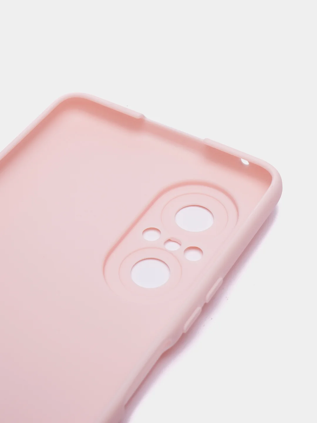 Розовый чехол для Huawei Nova 9 SE силиконовый BROSCORP матовый / прозрачный, бортик- защита камер