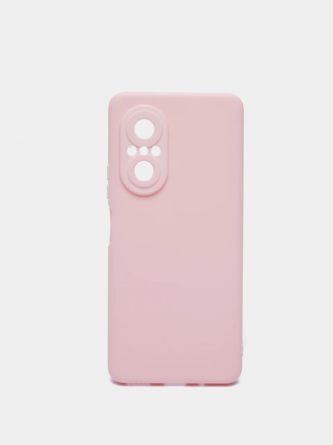 Розовый чехол для Huawei Nova 9 SE силиконовый BROSCORP матовый / прозрачный, бортик- защита камер