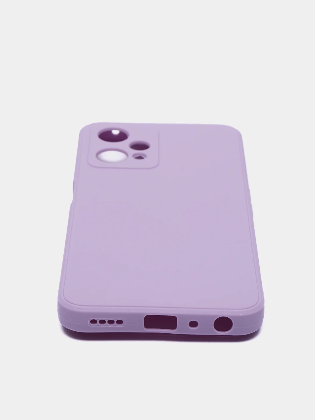 Сиреневый силиконовый чехол BROSCORP для Realme 9 5G, 9 Pro 5G, Q5 тонкий матовый с защитой камер
