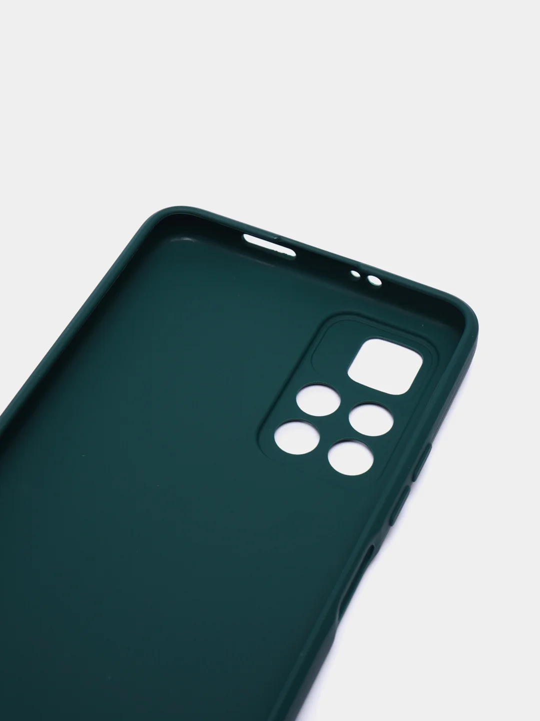 Тёмно-зелёный чехол BROSCORP для Xiaomi Poco M4 Pro 5G,тонкий, матовое покрытие, защита вокруг камер