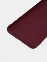 Бордовый чехол для Samsung Galaxy S21 FE силиконовый  BROSCORP матовый / прозрачный с защитой камер