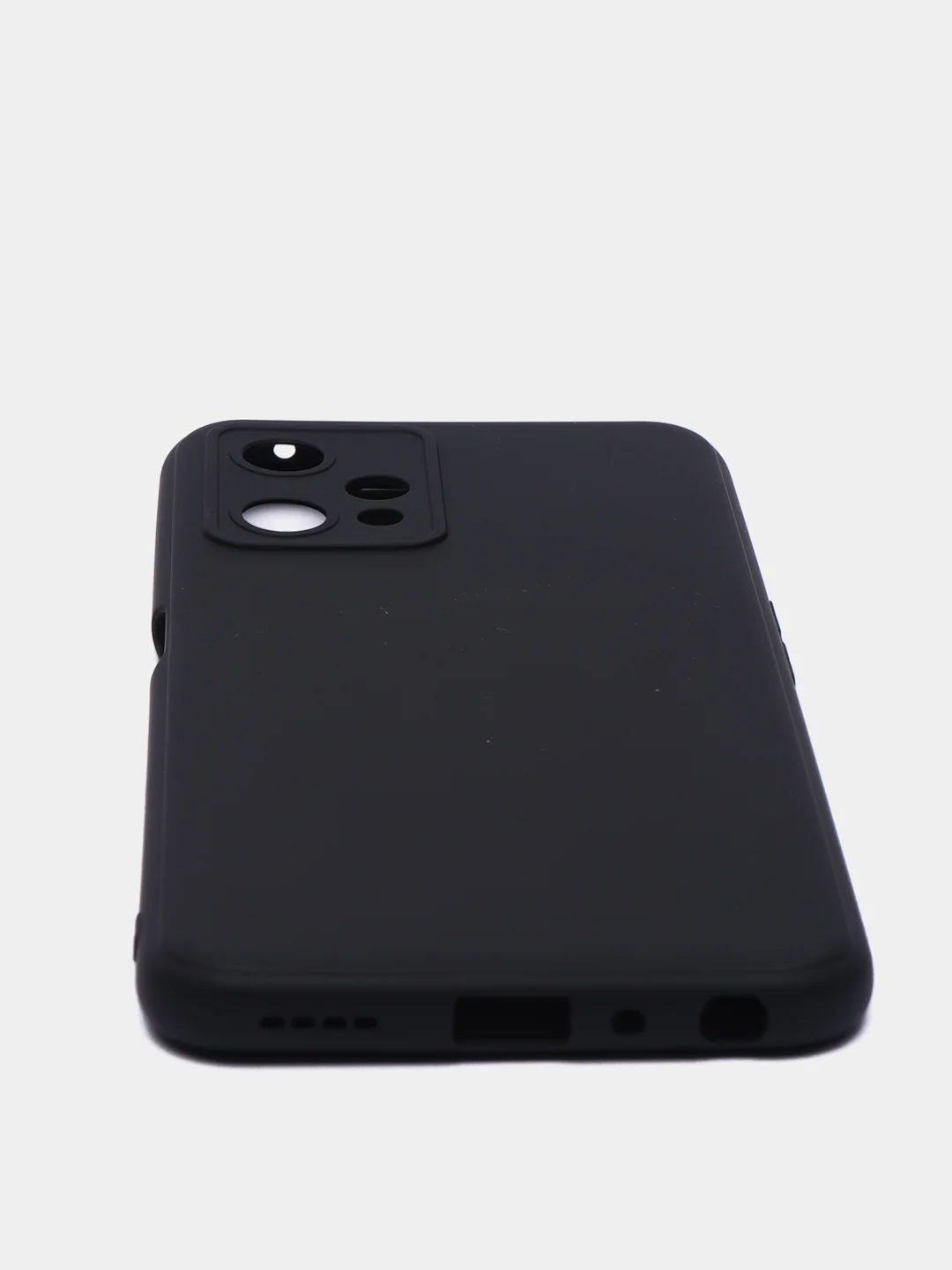 Черный силиконовый чехол BROSCORP для Realme 9 5G, 9 Pro 5G, Q5 тонкий матовый с защитой камер