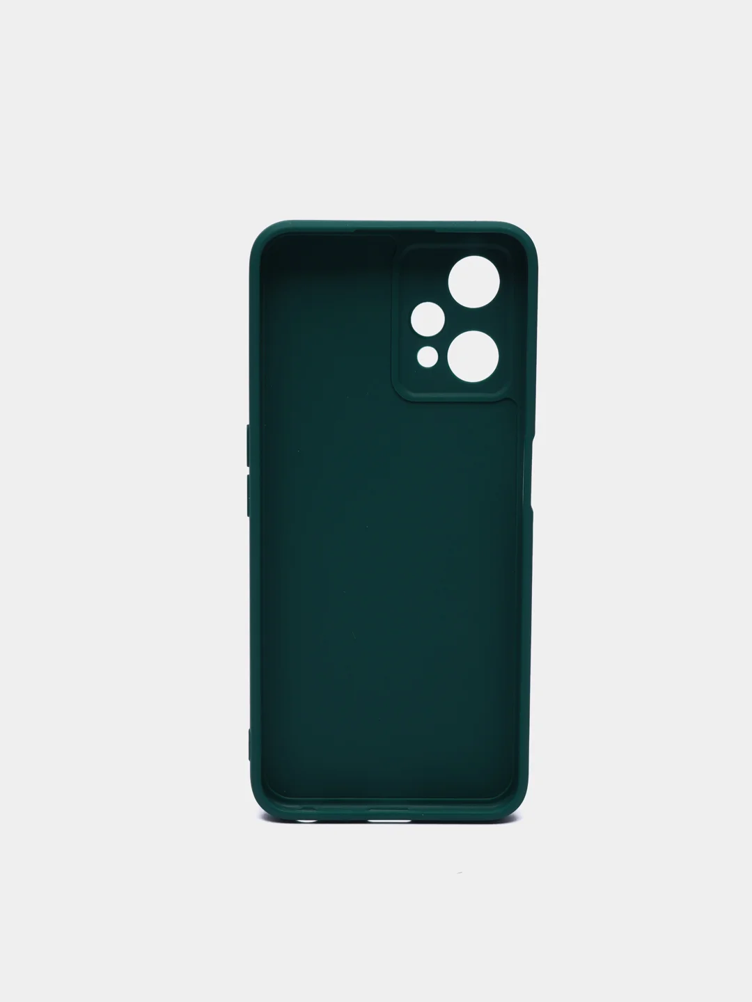 Тёмно-зелёный силиконовый чехол BROSCORP для Realme 9 5G, 9 Pro 5G, Q5 тонкий матовый с защитой камер