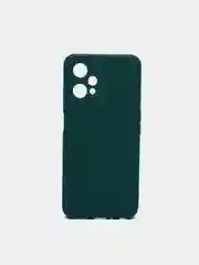Тёмно-зелёный силиконовый чехол BROSCORP для Realme 9 5G, 9 Pro 5G, Q5 тонкий матовый с защитой камер