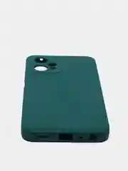 Тёмно-зелёный силиконовый чехол BROSCORP для Realme 9 5G, 9 Pro 5G, Q5 тонкий матовый с защитой камер