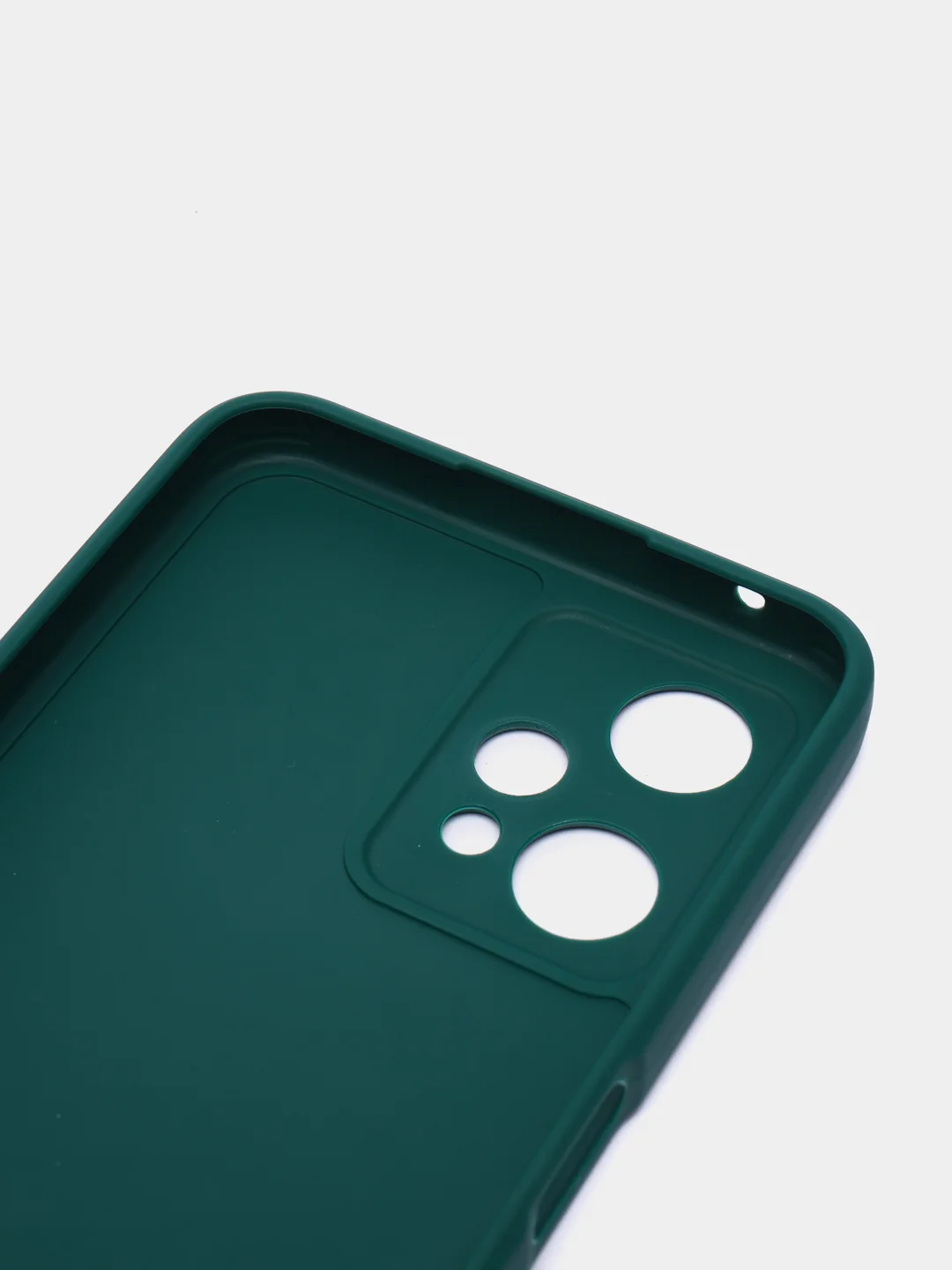 Тёмно-зелёный силиконовый чехол BROSCORP для Realme 9 5G, 9 Pro 5G, Q5 тонкий матовый с защитой камер