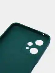 Тёмно-зелёный силиконовый чехол BROSCORP для Realme 9 5G, 9 Pro 5G, Q5 тонкий матовый с защитой камер