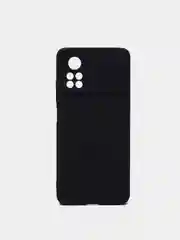 Черный чехол для Xiaomi Poco X4 Pro 5G, с матовым покрытием и защитой вокруг модуля камер