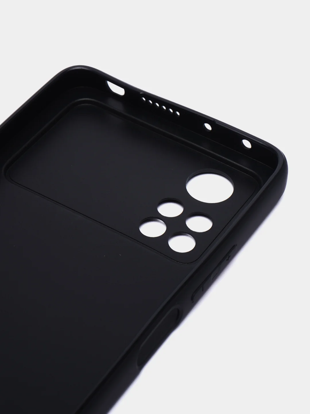 Черный чехол для Xiaomi Poco X4 Pro 5G, с матовым покрытием и защитой вокруг модуля камер