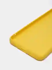 Желтый чехол BROSCORP для Xiaomi Poco M4 Pro 5G,тонкий, матовое покрытие, защита вокруг камер