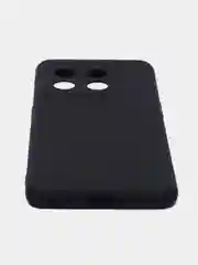 Черный чехол для OnePlus 10 Pro силиконовый BROSCORP матовый/ прозрачный с бортиком защитой камер