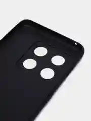 Черный чехол для OnePlus 10 Pro силиконовый BROSCORP матовый/ прозрачный с бортиком защитой камер