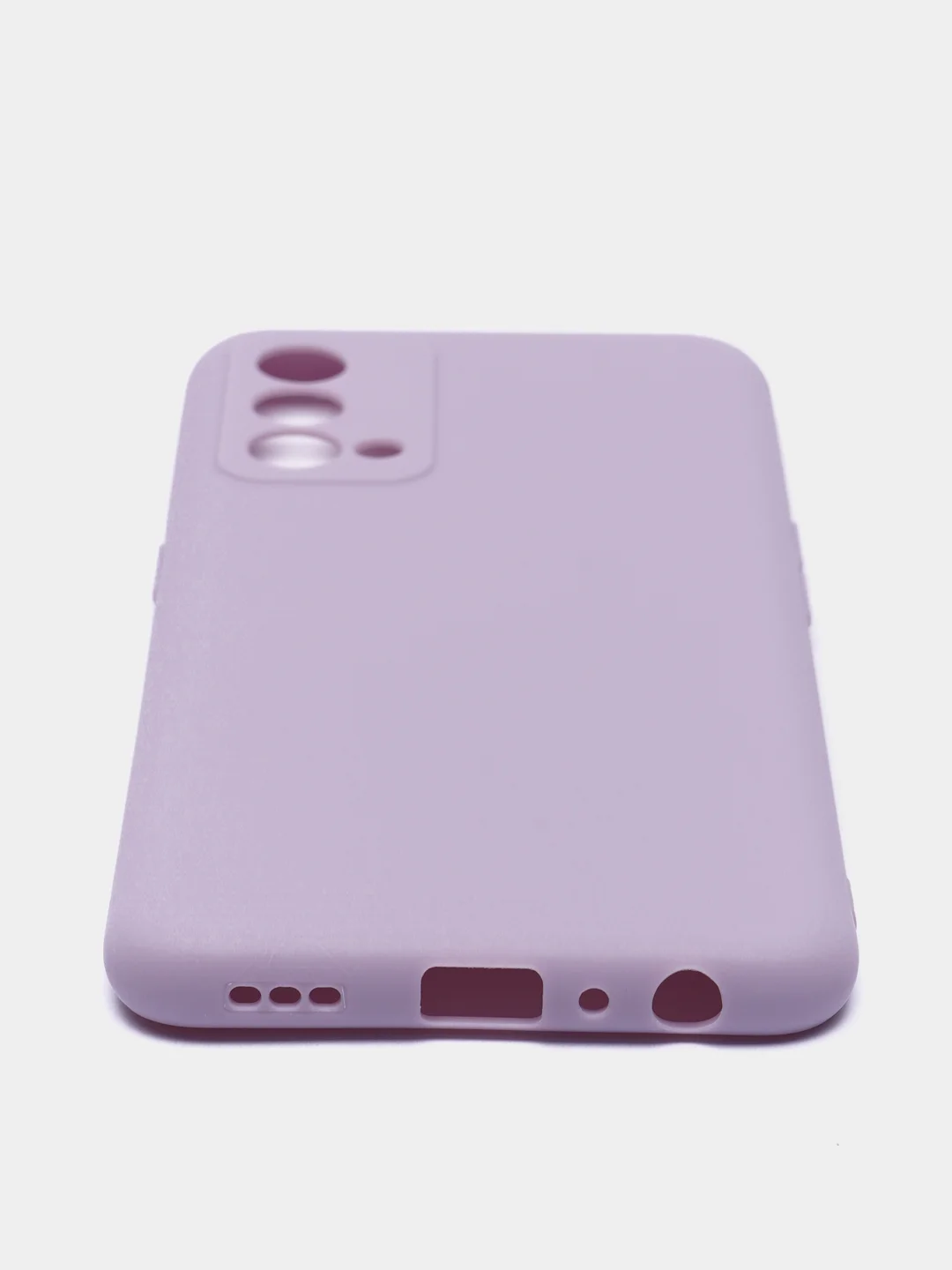 Сиреневый силиконовый чехол BROSCORP для Realme GT Master Edition матовый тонкий бортик вокруг камер