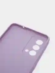 Сиреневый силиконовый чехол BROSCORP для Realme GT Master Edition матовый тонкий бортик вокруг камер