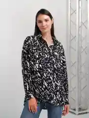 Блузка женская Zarina удлиненная с принтом