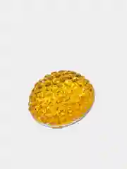Бирюзовый кабошон круглый, акрил, 10 штук в упаковке