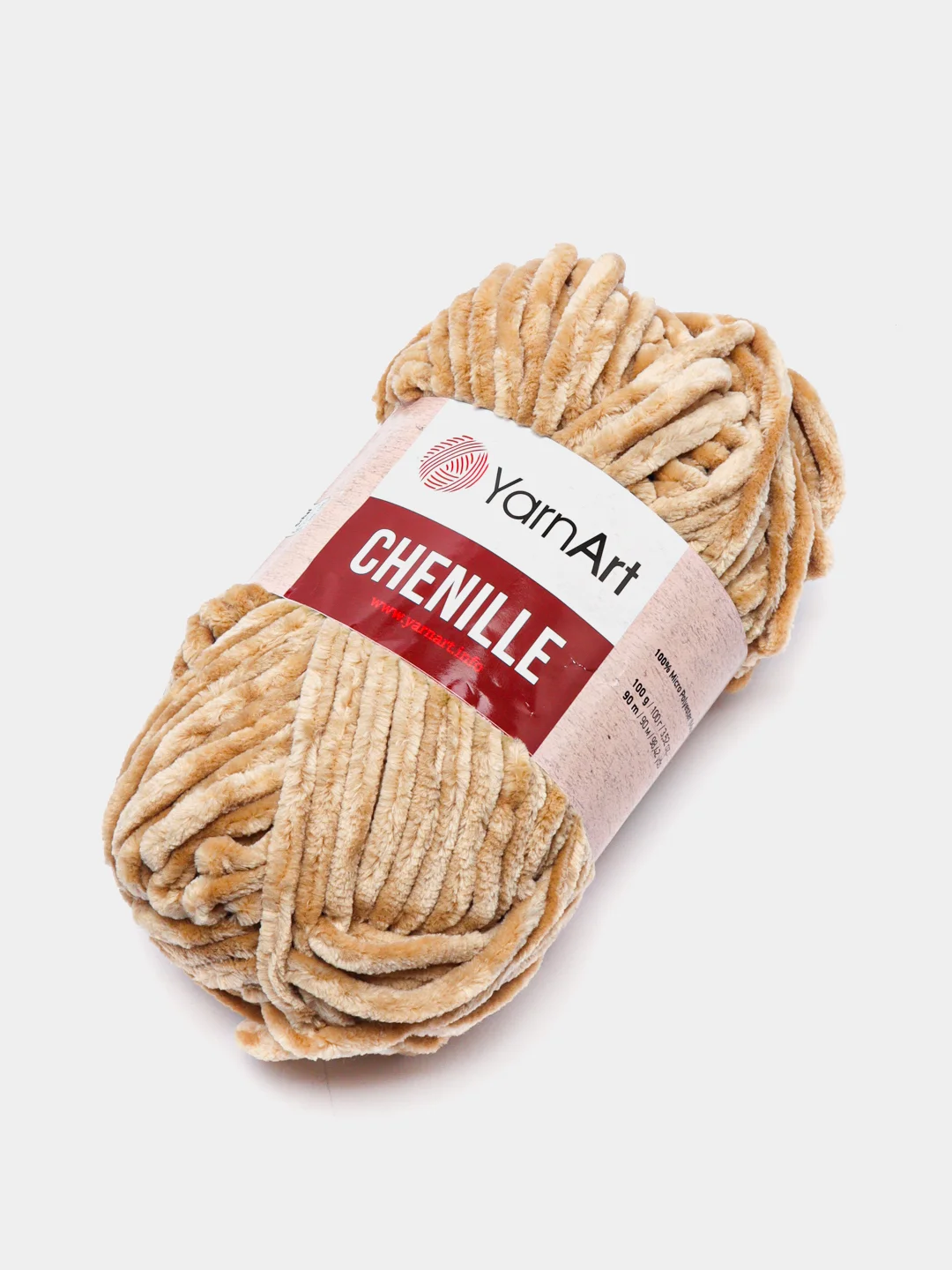 Кремовый пряжа плюшевая YarnArt Chenille