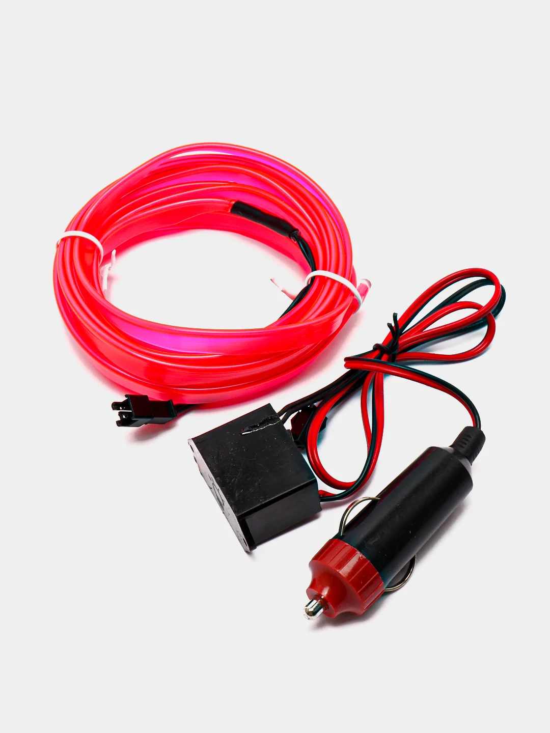 Розовый неоновая лента для авто EL wire 3m