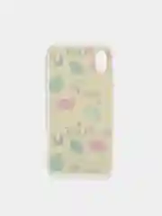 Желтый чехол с цветным принтом картинки iPhone 5S/SE/6/6S/7/8/Plus/X/XS/XR/11/12/Mini/Pro/Max