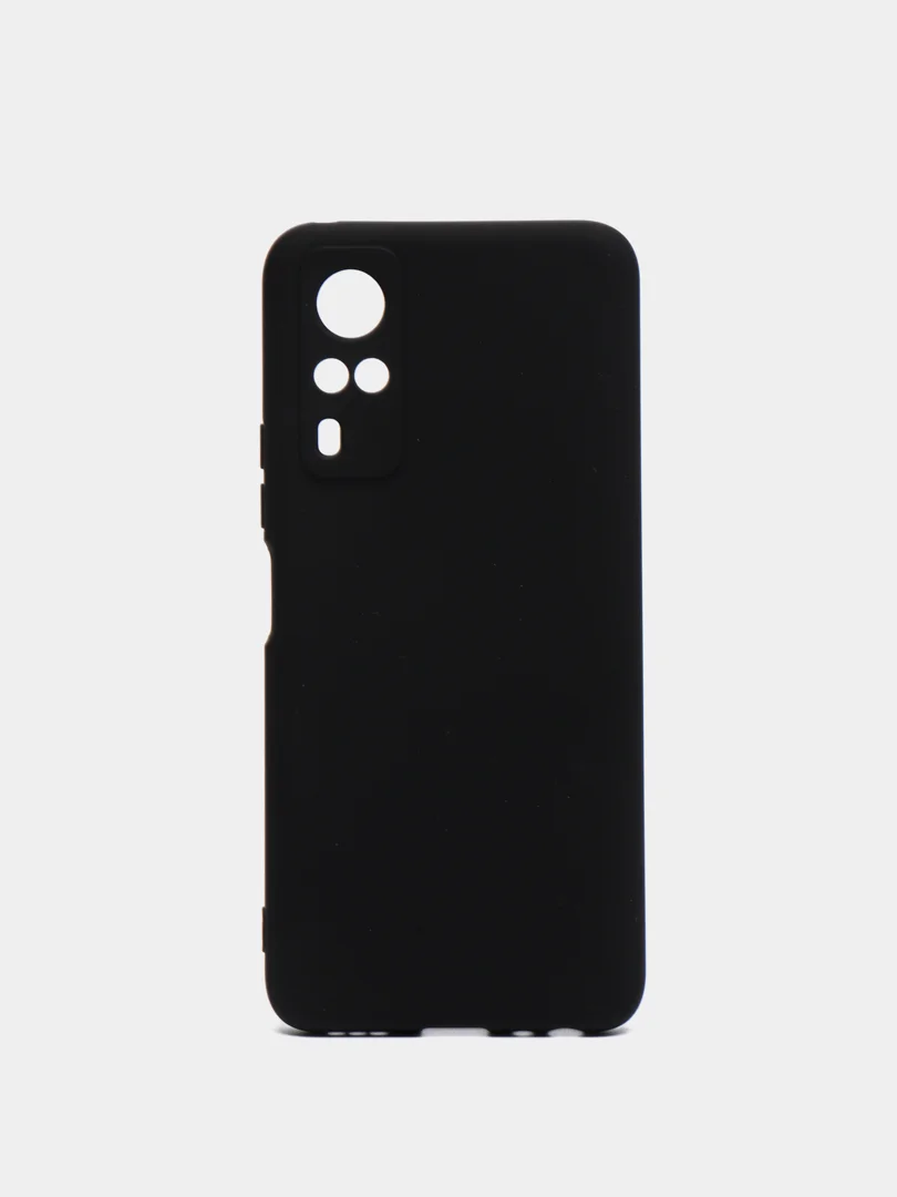 Черный чехол с защитой камеры и бархатом внутри Vivo Y31 / VIVO Y53S
