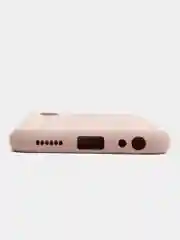 Розовый чехол с защитой камеры и бархатом внутри Vivo Y12