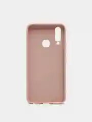 Розовый чехол с защитой камеры и бархатом внутри Vivo Y12
