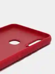 Бордовый чехол с защитой камеры и бархатом внутри Vivo Y12