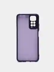 Фиолетовый чехол с защитой камеры и бархатом внутри Redmi Note 11 2022 6,43 / Note 11S 2022