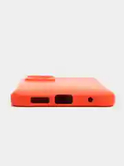 Оранжевый чехол с защитой камеры и бархатом внутри Redmi Note 11 2022 6,43 / Note 11S 2022