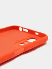 Оранжевый чехол с защитой камеры и бархатом внутри Redmi Note 11 2022 6,43 / Note 11S 2022