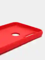 Красный чехол с защитой камеры и бархатом внутри Vivo Y12
