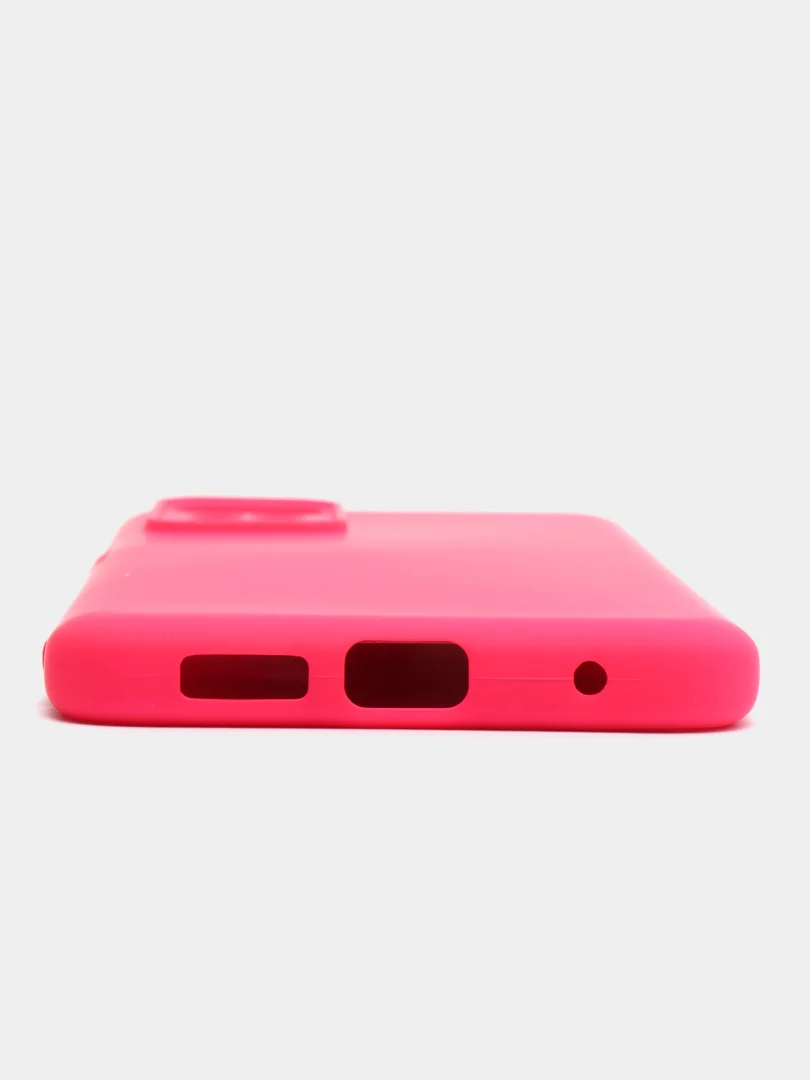 Фуксия чехол с защитой камеры и бархатом внутри Redmi Note 11 2022 6,43 / Note 11S 2022