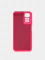 Фуксия чехол с защитой камеры и бархатом внутри Redmi Note 11 2022 6,43 / Note 11S 2022