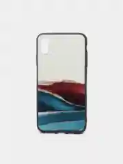 Белый яркий чехол цветные принты картинки iPhone 5S, SE 6 6S 7 8 Plus X XS XR 11 12 Mini Pro Max