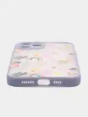 Серый чехол для айфон (iPhone) 11 / 12 / 13 Pro Max про макс пластиковый с принтом