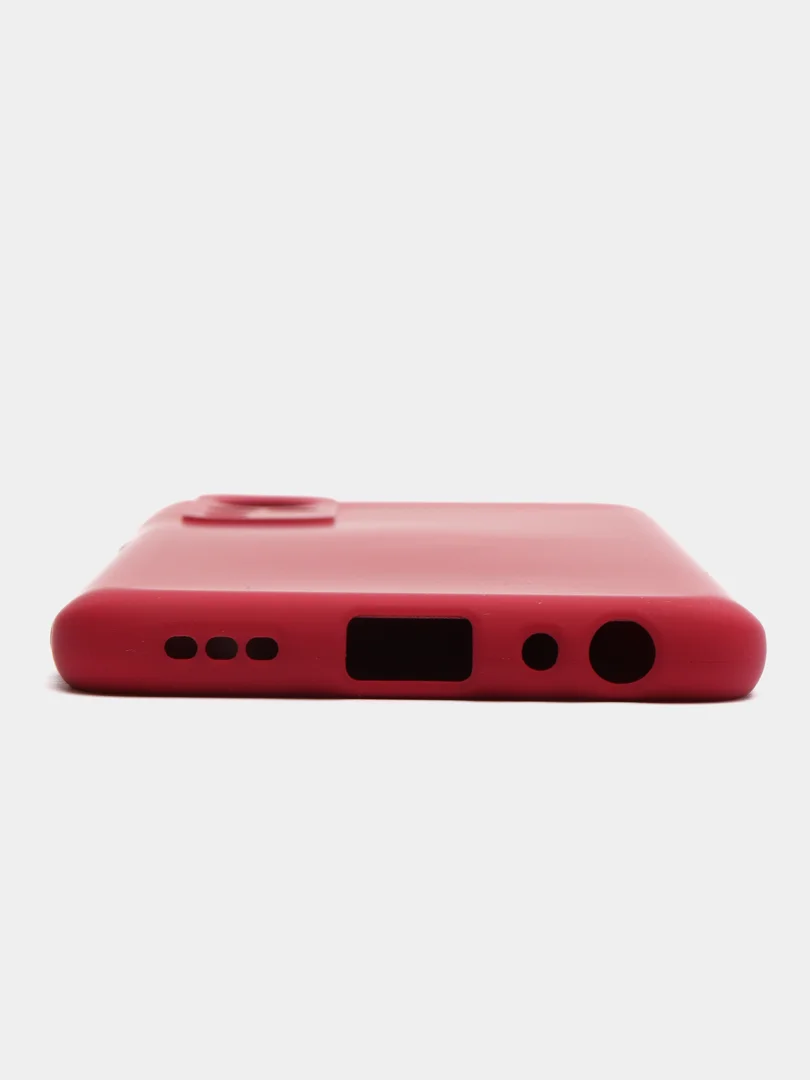 Бордовый чехол с защитой камеры и бархатом внутри Vivo Y31 / VIVO Y53S