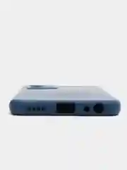 Синий меланж чехол с защитой камеры и бархатом внутри Vivo Y21