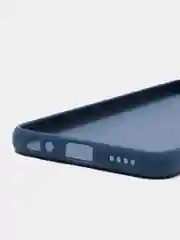 Синий меланж чехол с защитой камеры и бархатом внутри Vivo Y21