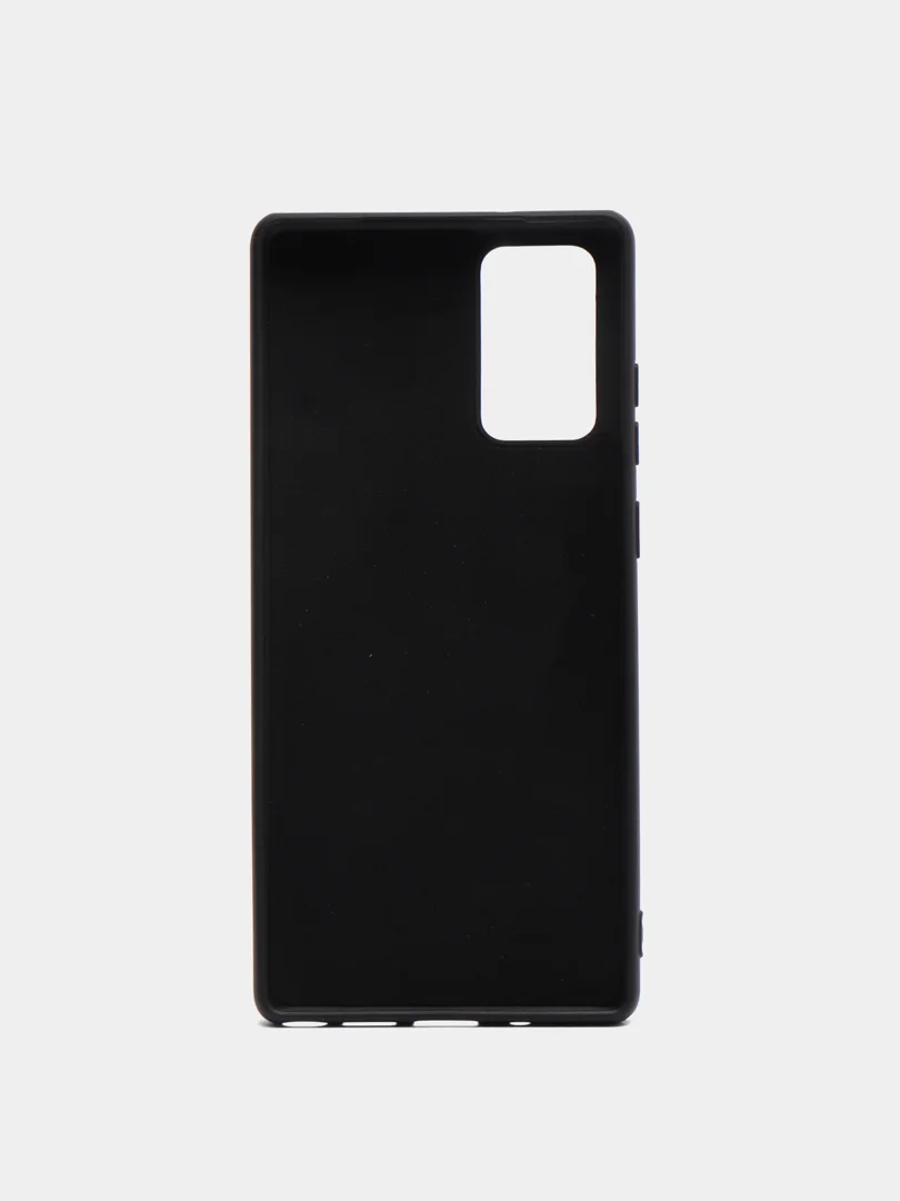 Черный чехол для Samsung Note 20 (2020) с бархатом внутри