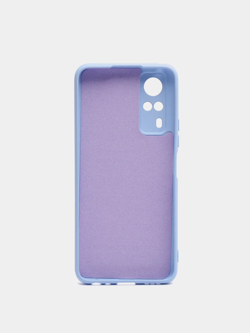 Лавандовый чехол с защитой камеры и бархатом внутри Vivo Y31 / VIVO Y53S
