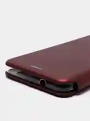 Бордовый чехол книжка ZTE Blade A71