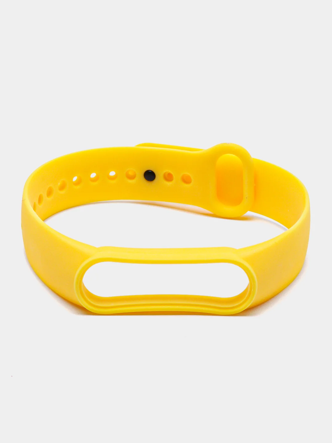 Светло-жёлтый силиконовый ремешок для Xiaomi Mi Band 5 и Mi Band 6