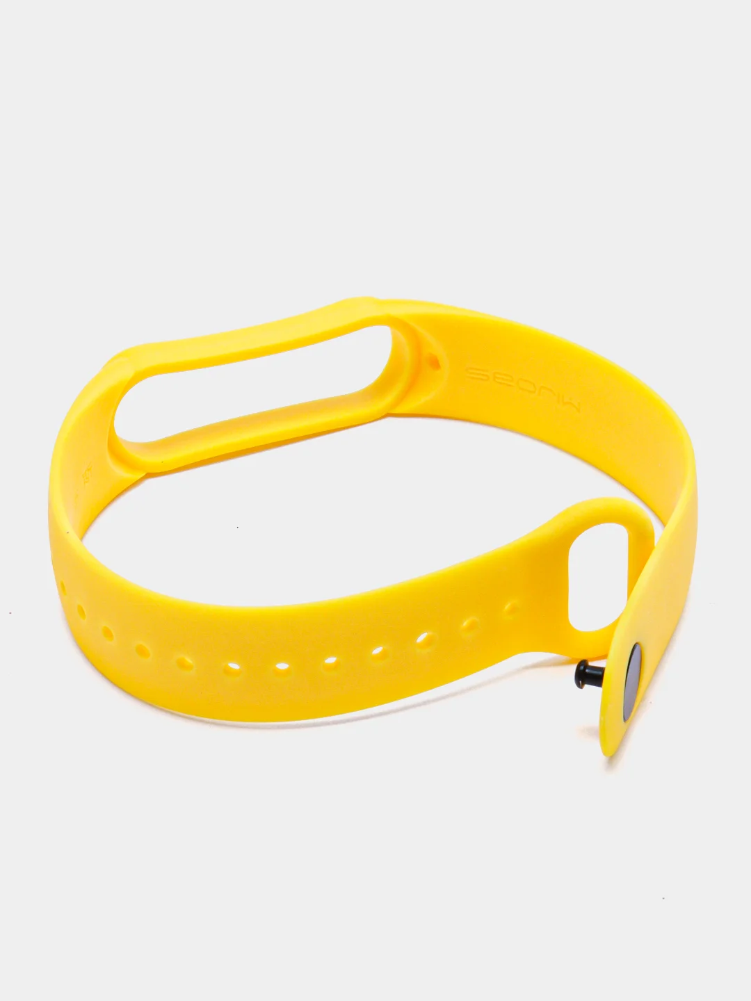 Светло-жёлтый силиконовый ремешок для Xiaomi Mi Band 5 и Mi Band 6