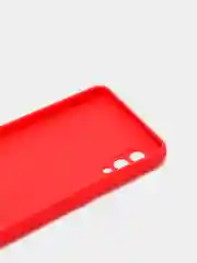 Алый чехол силиконовый на Samsung Galaxy A02