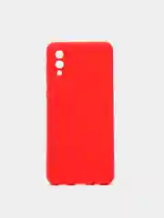 Алый чехол силиконовый на Samsung Galaxy A02