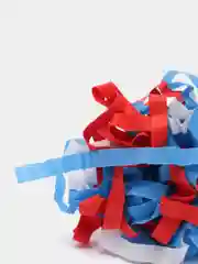 Лазурный бумажный наполнитель "Триколор" 4 мм, 2 цвета