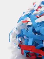 Лазурный бумажный наполнитель "Триколор" 4 мм, 2 цвета