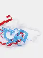 Лазурный бумажный наполнитель "Триколор" 4 мм, 2 цвета